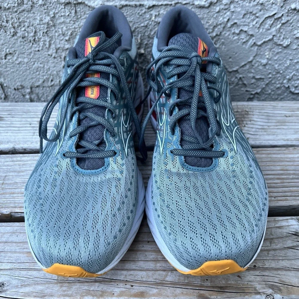 Mizuno Wave Shoes Men Size 14 Inspire 20 Gray Running Sneakers